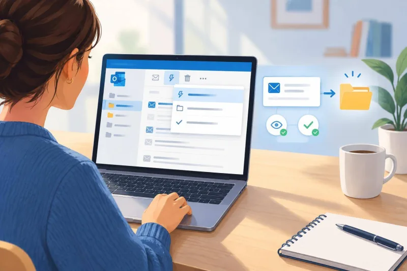 Arxiva correus amb un clic amb els Passos ràpids d’Outlook