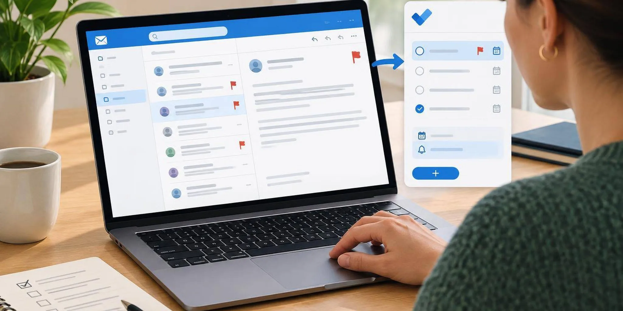 Converteix correus pendents en una llista de feina amb Outlook