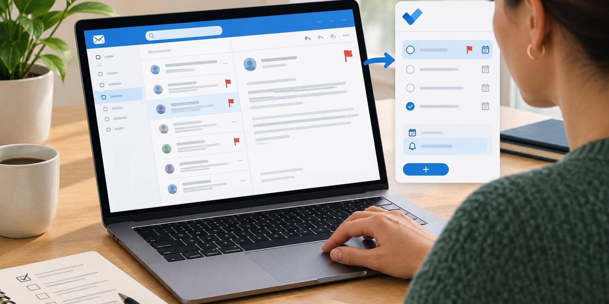 Converteix correus pendents en una llista de feina amb Outlook