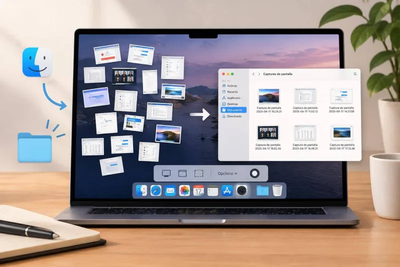 Evita que les captures de pantalla envaeixin l’escriptori del Mac