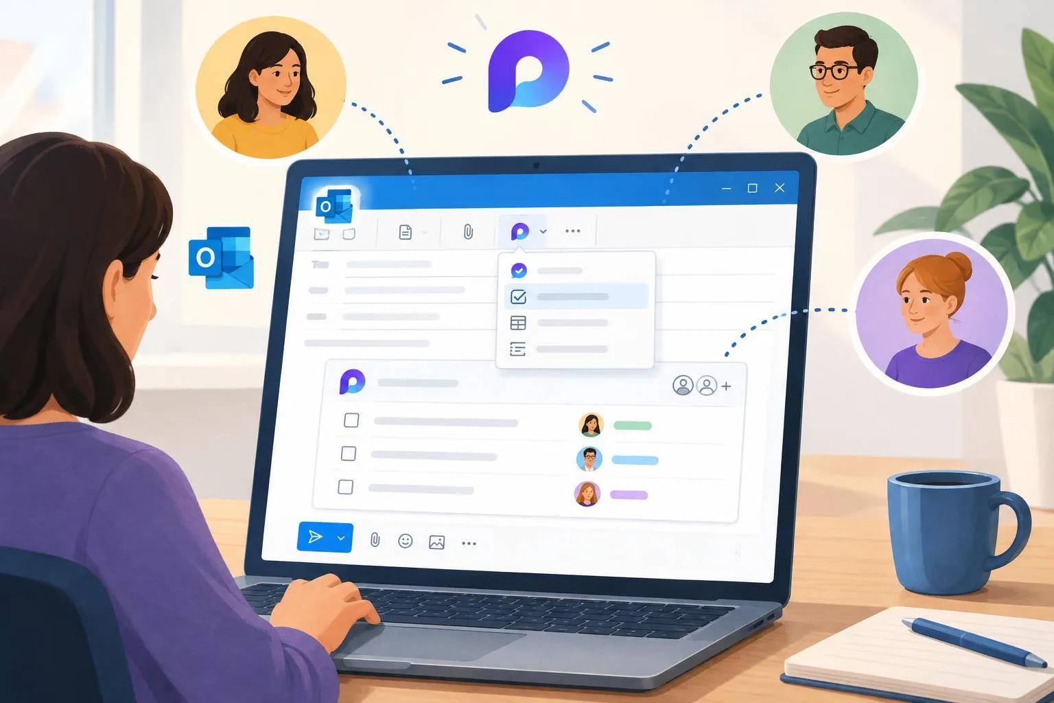 Una llista viva dins del correu: coordina petites feines amb Microsoft Loop
